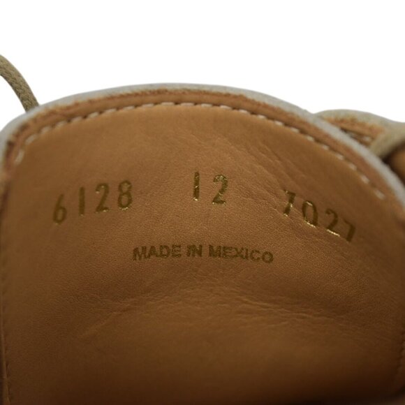 Maus & Hoffman Mens Beige Suede Oxford Shoes Size 12 - Picture 5 of 8